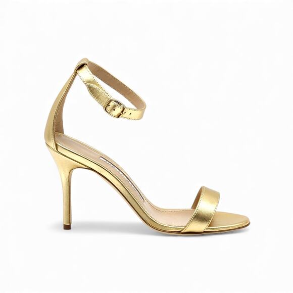 Manolo Blahnik Chaos Metallic Leather Sandals Size EU 36 US 5.5 - NWB $945 - Picture 3 of 9